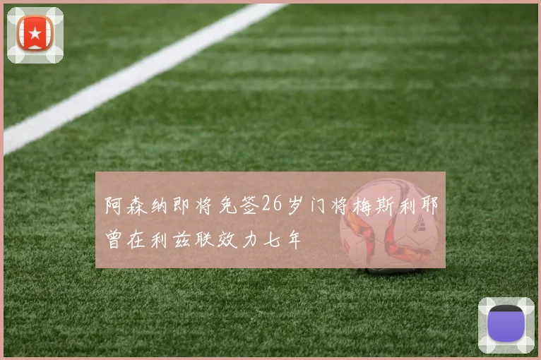 阿森纳即将免签26岁门将梅斯利耶曾在利兹联效力七年